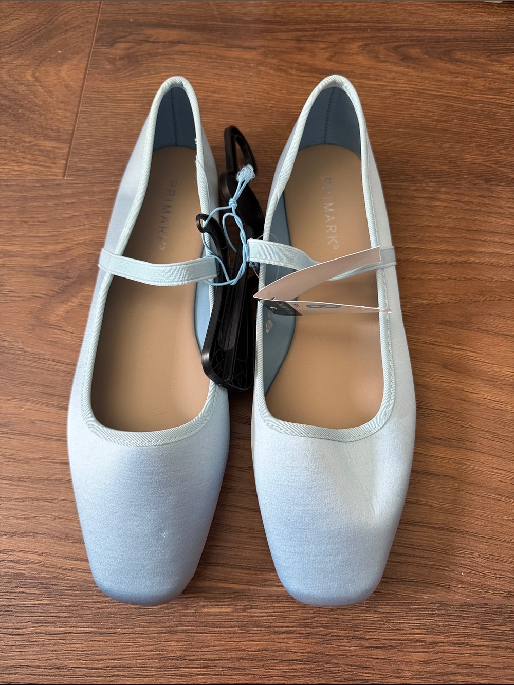 Primark Pale Blue Mary Jane Ballet Flats